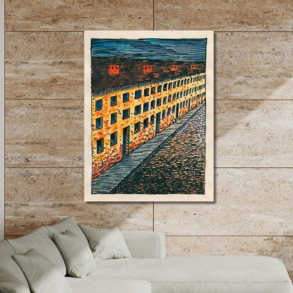 Composizione Del Marciapiede E Del Prato Xvi Karl Wiener kwn263 quadro stampato su tela