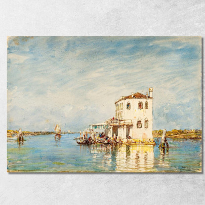 La Dogana A Venezia Félix Ziem fzm53 quadro stampato su tela