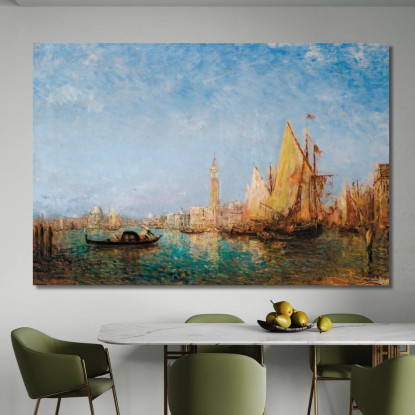 Il Palazzo Ducale Di Venezia Félix Ziem fzm70 quadro stampato su tela