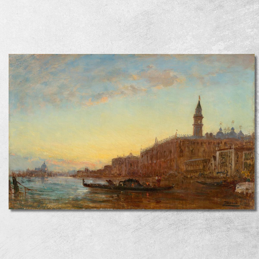 Il Canal Grande A Venezia Félix Ziem fzm123 quadro stampato su tela