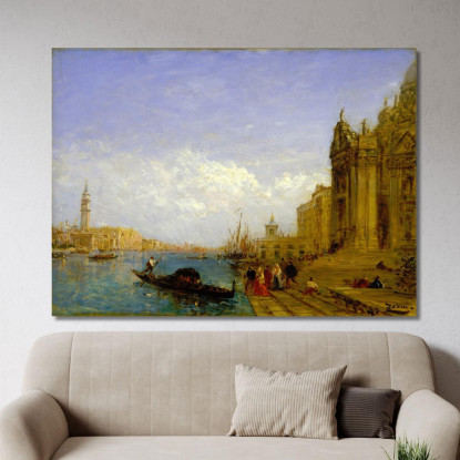 Scena Veneziana Félix Ziem fzm130 quadro stampato su tela