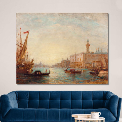 Venezia Il Palazzo Ducale 2 Félix Ziem fzm146 quadro stampato su tela