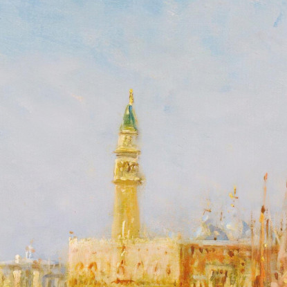Veduta Di Venezia Con Il Palazzo Ducale Félix Ziem fzm158 quadro stampato su tela