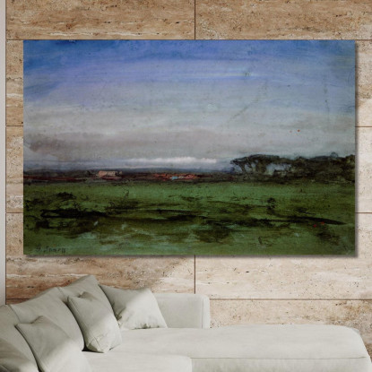 Attraverso La Campagna Romana George Inness gin4 quadro stampato su tela