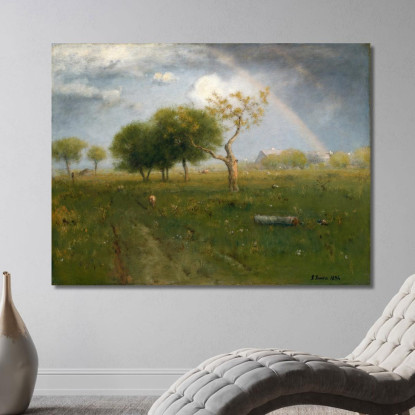 Dopo Un Temporale Estivo George Inness gin5 quadro stampato su tela