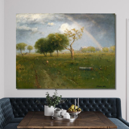 Dopo Un Temporale Estivo George Inness gin5 quadro stampato su tela
