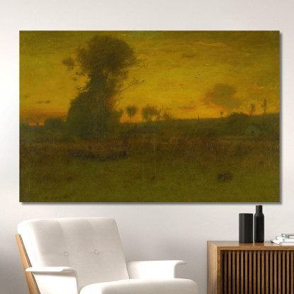 Dopo Il Tramonto Montclair New Jersey George Inness gin6 quadro stampato su tela