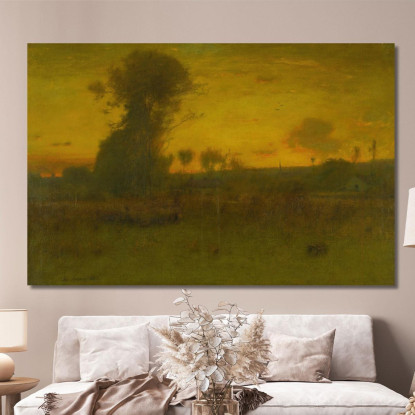 Dopo Il Tramonto Montclair New Jersey George Inness gin6 quadro stampato su tela