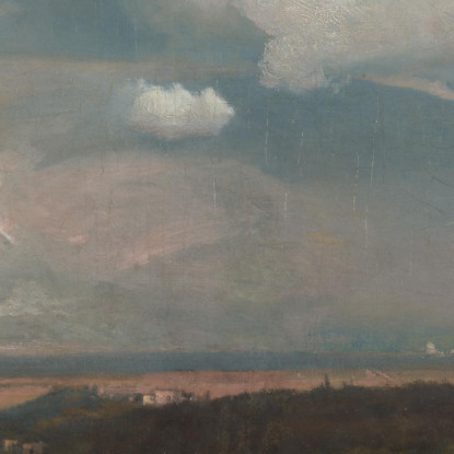 Tempesta In Arrivo Dai Colli Albani George Inness gin9 quadro stampato su tela