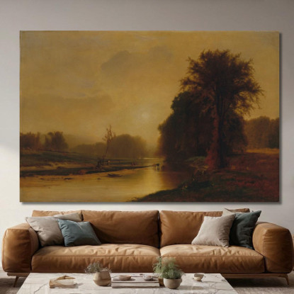 Prati D'Autunno George Inness gin10 quadro stampato su tela