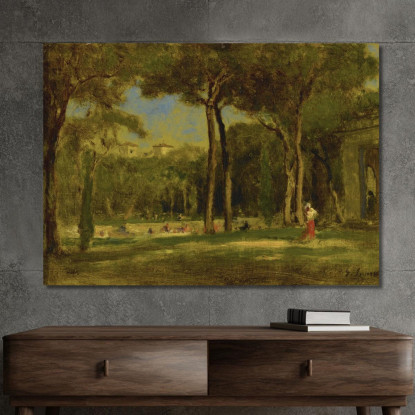 Villa Barberini George Inness gin14 quadro stampato su tela