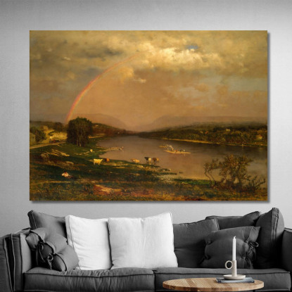 Gola Del Fiume Delaware George Inness gin20 quadro stampato su tela