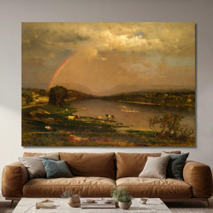 Gola Del Fiume Delaware George Inness gin20 quadro stampato su tela