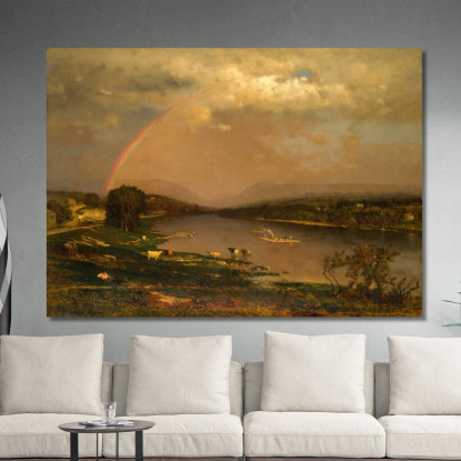 Gola Del Fiume Delaware George Inness gin20 quadro stampato su tela