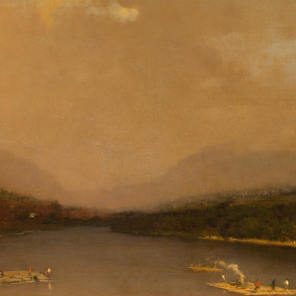 Gola Del Fiume Delaware George Inness gin20 quadro stampato su tela