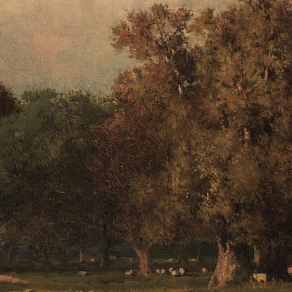 Durham Connecticut George Inness gin21 quadro stampato su tela