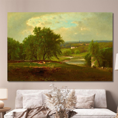Englewood New Jersey George Inness gin26 quadro stampato su tela