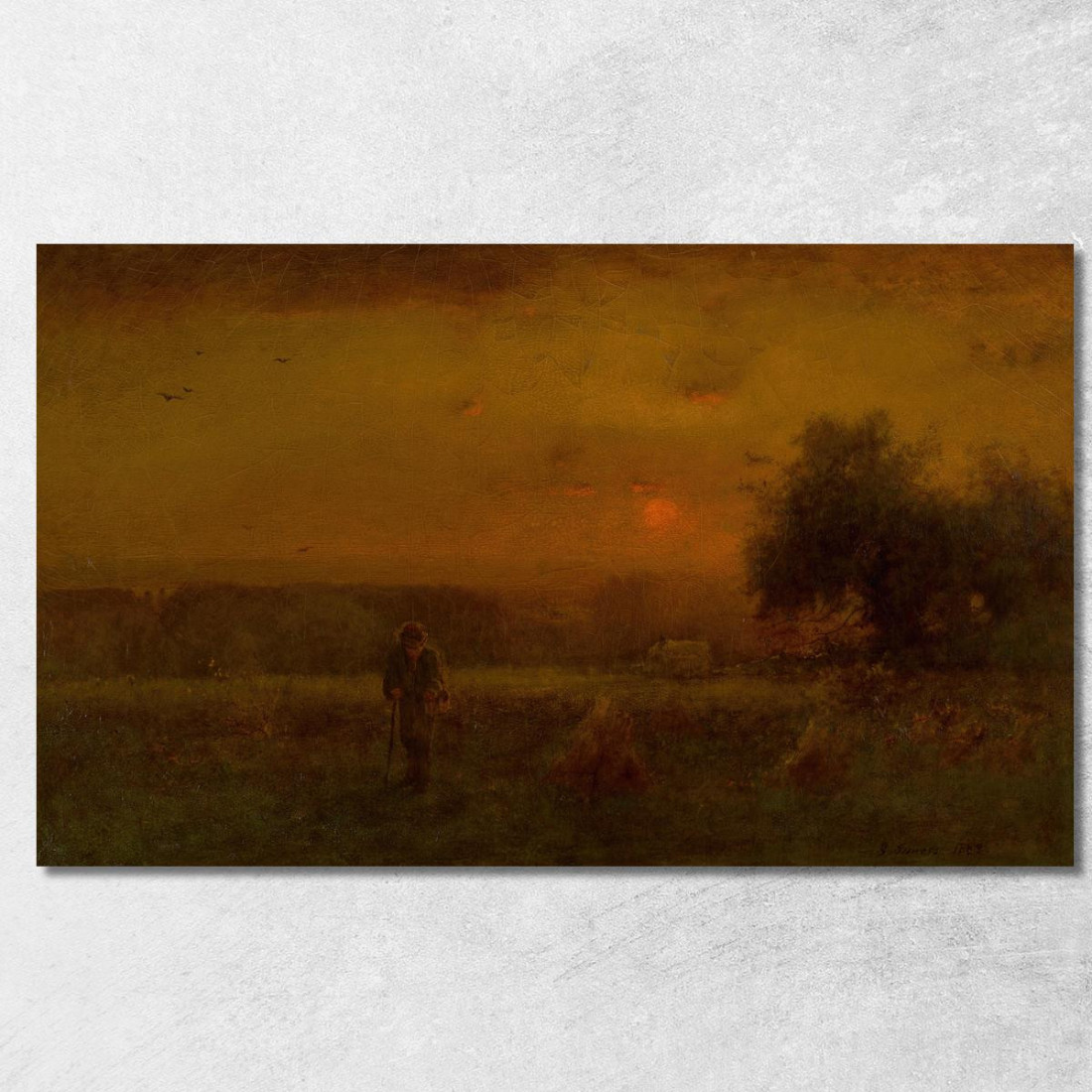 Bagliore Serale George Inness gin28 quadro stampato su tela