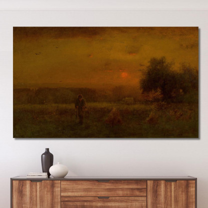 Bagliore Serale George Inness gin28 quadro stampato su tela