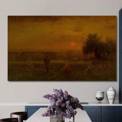 Bagliore Serale George Inness gin28 quadro stampato su tela