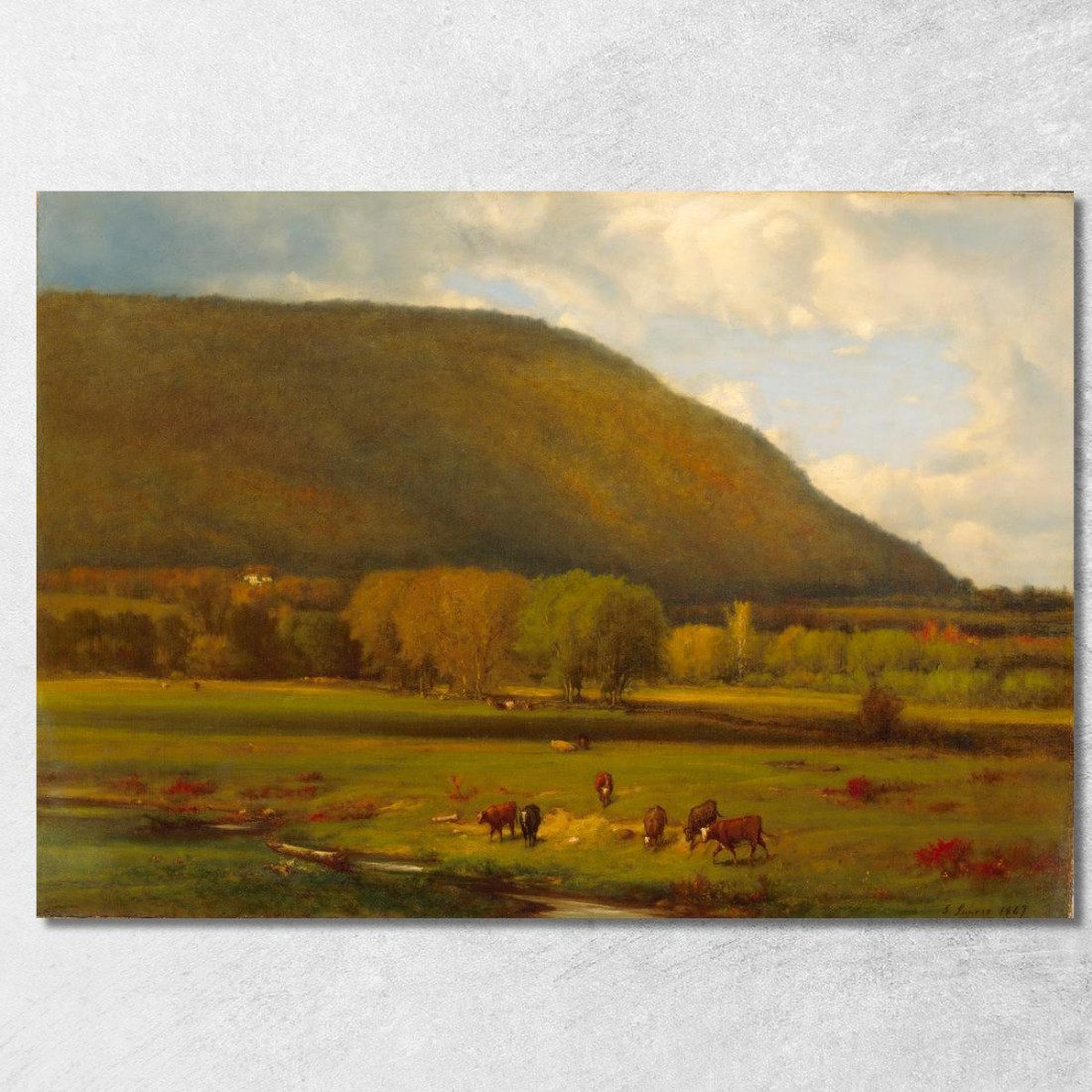 Valle Del Fiume Hudson George Inness gin39 quadro stampato su tela
