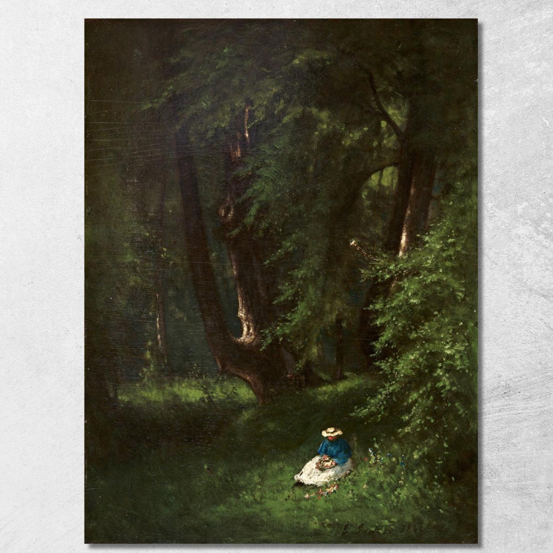 Nel Bosco George Inness gin41 quadro stampato su tela
