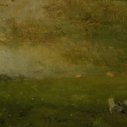 Paesaggio: Bestiame Nella Tempesta George Inness gin45 quadro stampato su tela
