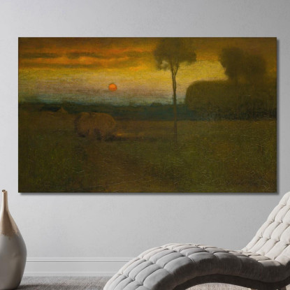 Paesaggio: Paesaggio Serale George Inness gin46 quadro stampato su tela