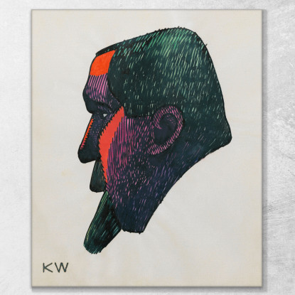 Studio Principale Dal Profilo 10 Fogli Graz Viii Karl Wiener kwn284 quadro stampato su tela