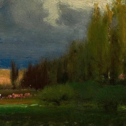 Studio Di Paesaggio George Inness gin52 quadro stampato su tela