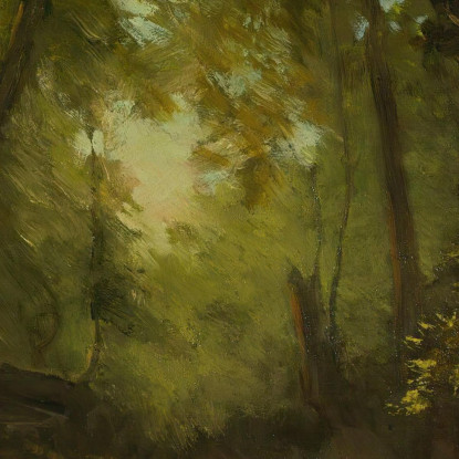 Paesaggio Con Cacciatore George Inness gin54 quadro stampato su tela