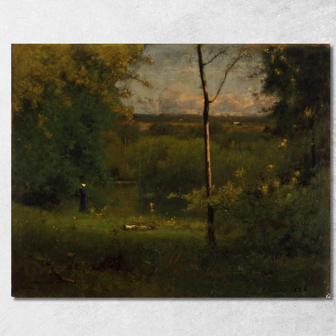 Guardando Oltre Il Fiume George Inness gin58 quadro stampato su tela