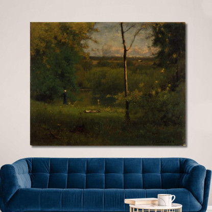 Guardando Oltre Il Fiume George Inness gin58 quadro stampato su tela