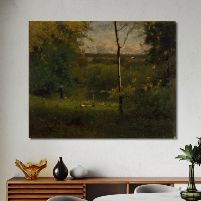 Guardando Oltre Il Fiume George Inness gin58 quadro stampato su tela