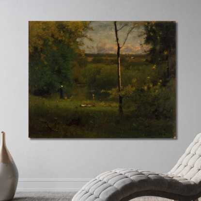 Guardando Oltre Il Fiume George Inness gin58 quadro stampato su tela