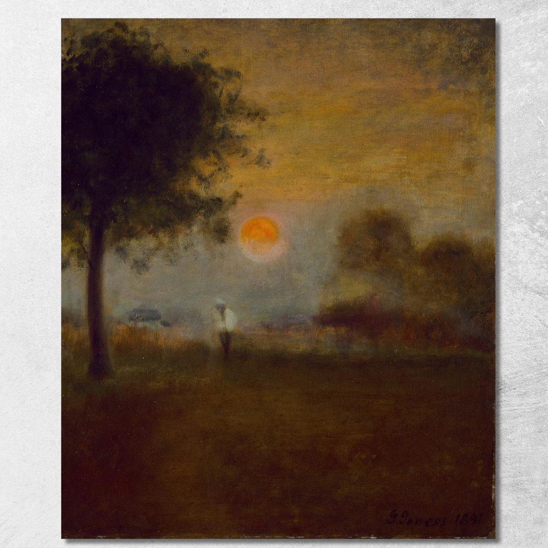 Moonrise 2 George Inness gin63 quadro stampato su tela