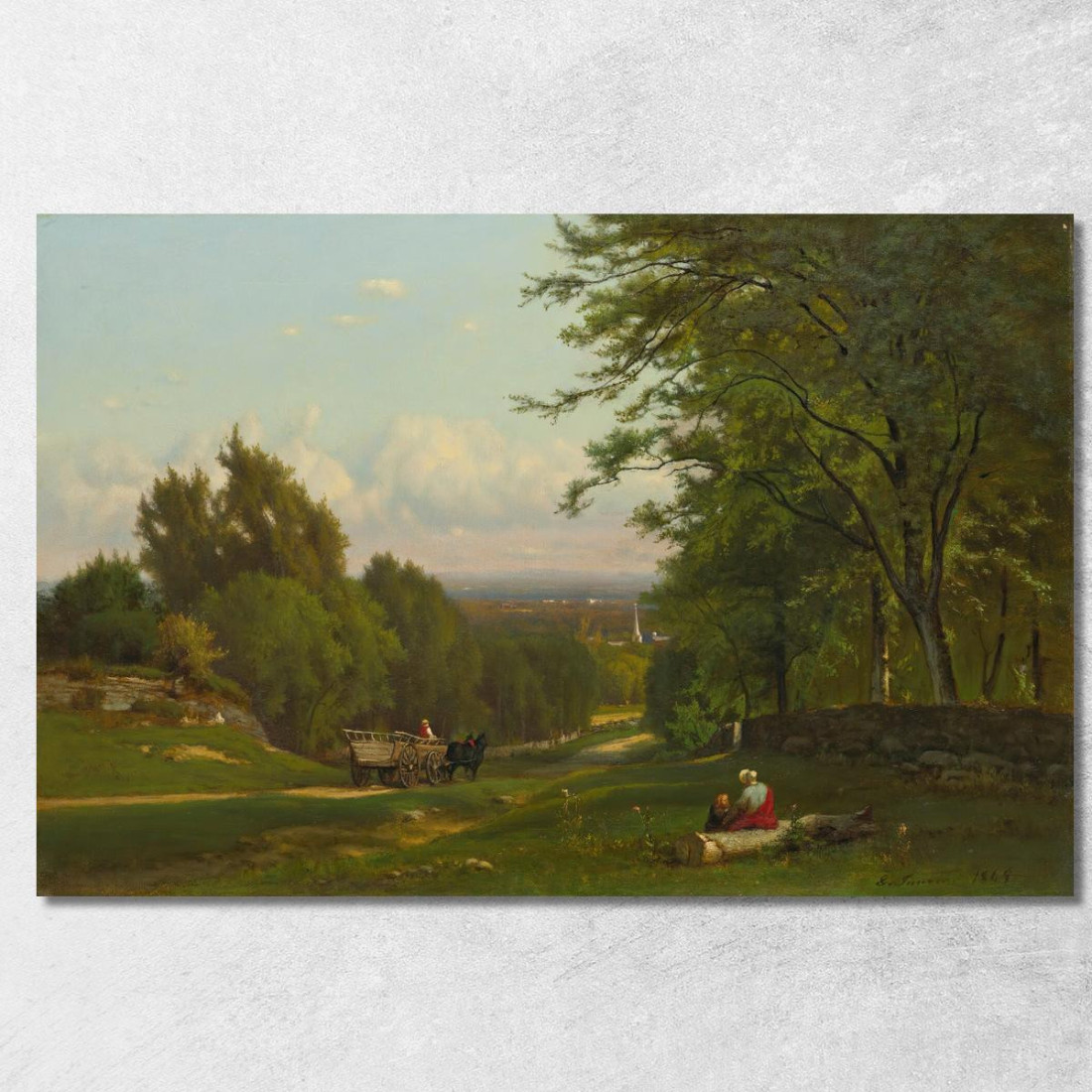 Vicino A Leeds New York George Inness gin65 quadro stampato su tela