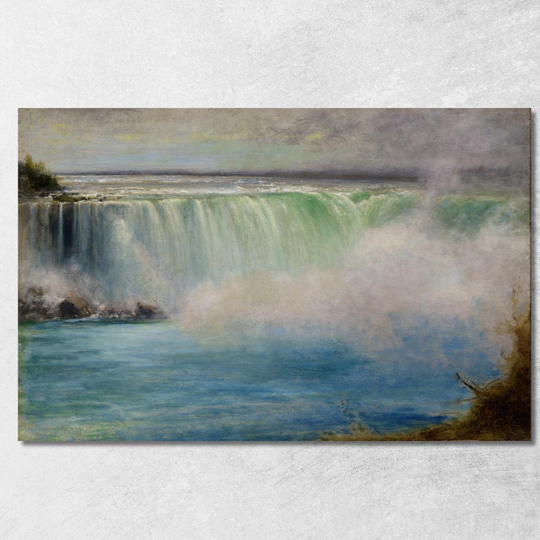 Cascate Del Niagara George Inness gin67 quadro stampato su tela
