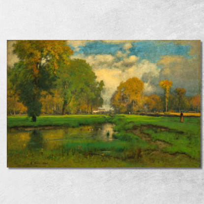 Ottobre George Inness gin69 quadro stampato su tela