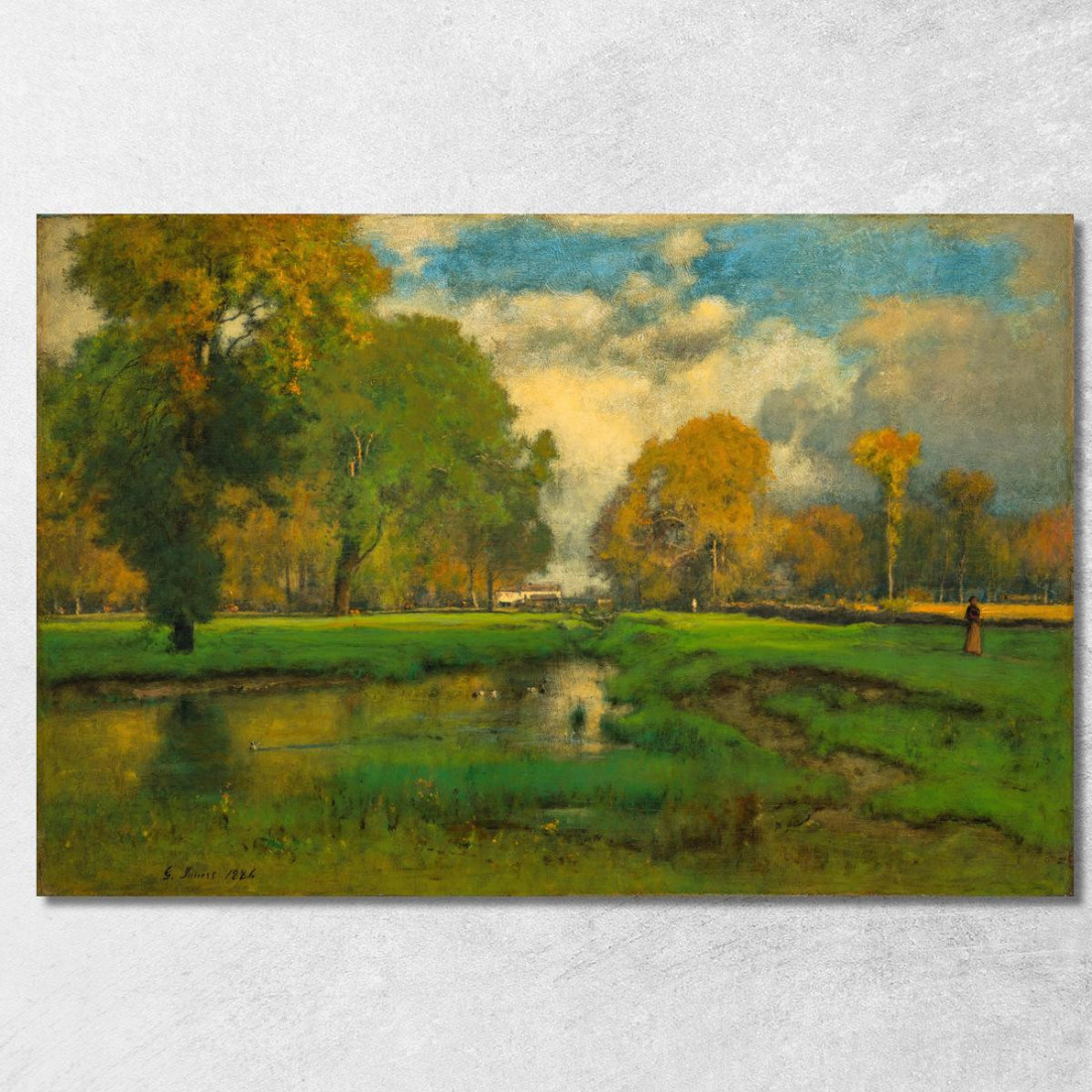 Ottobre George Inness gin69 quadro stampato su tela