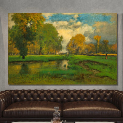 Ottobre George Inness gin69 quadro stampato su tela