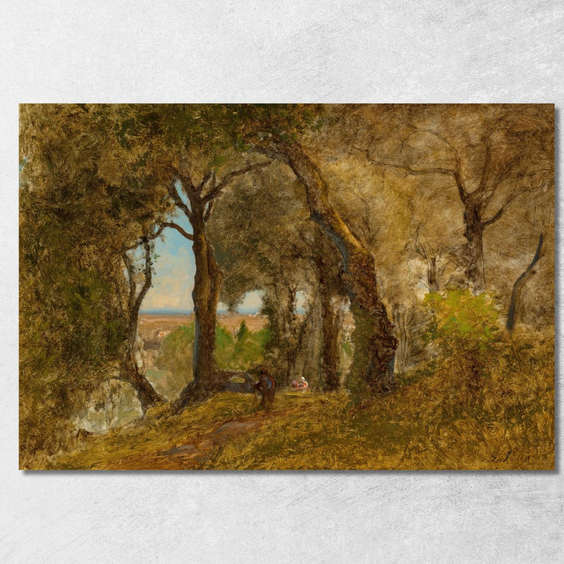 Olivi Ad Albano Italia George Inness gin70 quadro stampato su tela
