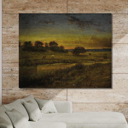 Pascio All'Alba George Inness gin74 quadro stampato su tela