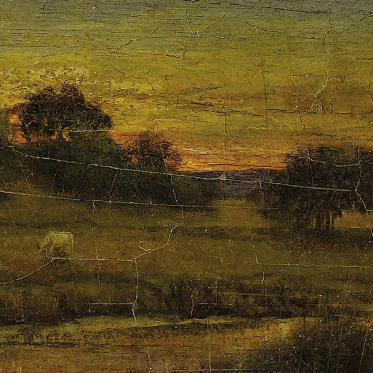 Pascio All'Alba George Inness gin74 quadro stampato su tela