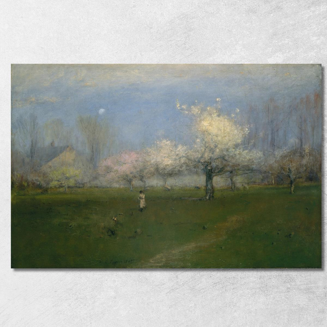 Fiori Primaverili Montclair New Jersey George Inness gin81 quadro stampato su tela
