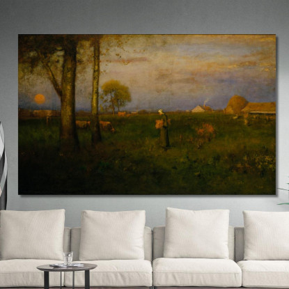 Tramonto George Inness gin83 quadro stampato su tela