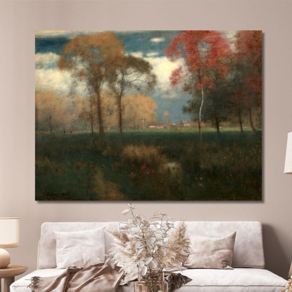 Giornata Autunnale Soleggiata George Inness gin84 quadro stampato su tela