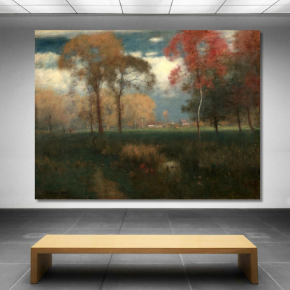 Giornata Autunnale Soleggiata George Inness gin84 quadro stampato su tela