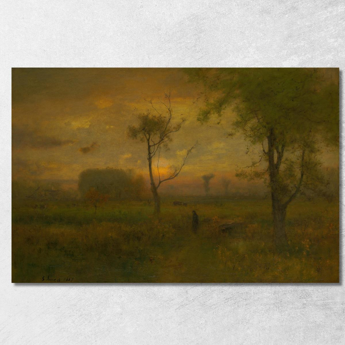Alba George Inness gin85 quadro stampato su tela