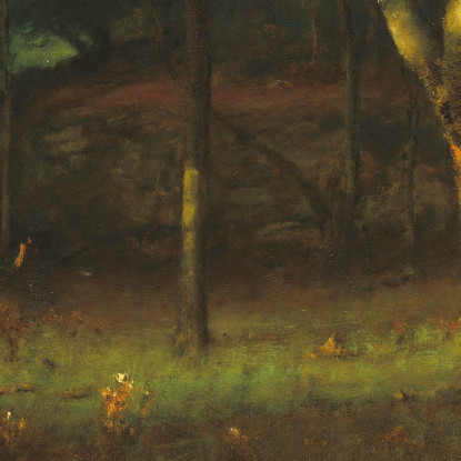 Tramonto Nei Boschi George Inness gin86 quadro stampato su tela